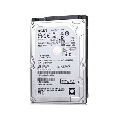 Hitachi 1TB SATA 7200rpm, 32MB cashe , 2.5" 9.5mm